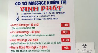 Địa Chỉ Massage Khiếm Thị Vinh Phát