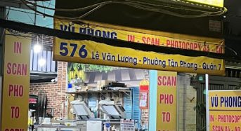 Địa Chỉ Tiệm Photocopy Vũ Phong