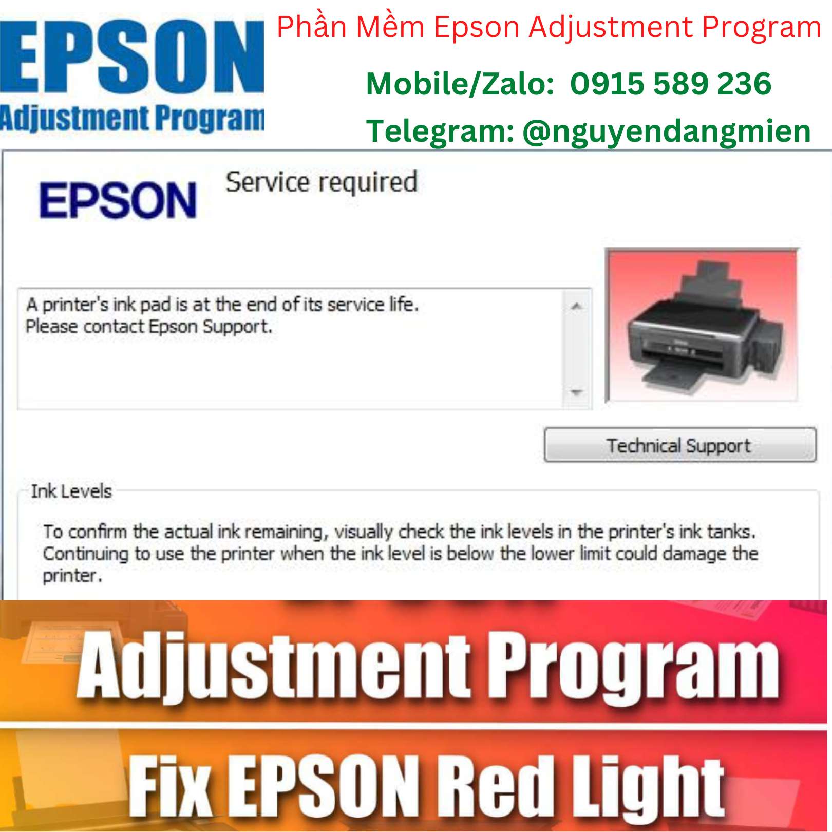 Phần Mềm Epson Adjustment Program