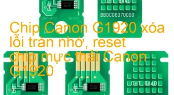 Chip Canon G1920 xóa lỗi tràn nhớ, nhấp nháy đèn