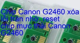 Chip Canon G2460 xóa lỗi tràn nhớ, nhấp nháy đèn