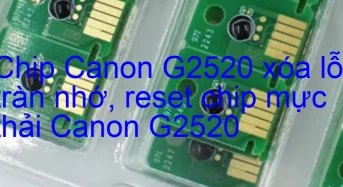 Chip Canon G2520 xóa lỗi tràn nhớ, nhấp nháy đèn