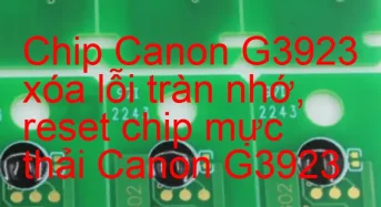 Chip Canon G3923 xóa lỗi tràn nhớ, nhấp nháy đèn