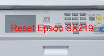 Key Reset Epson SX219, Phần Mềm Reset Máy In Epson SX219