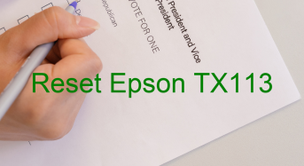 Key Reset Epson TX113, Phần Mềm Reset Máy In Epson TX113