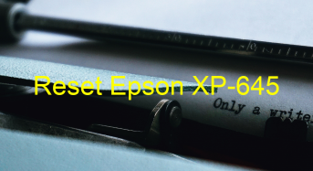 Key Reset Epson XP-645, Phần Mềm Reset Máy In Epson XP-645