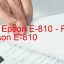 Tải Driver Epson E-810, Phần Mềm Reset Epson E-810