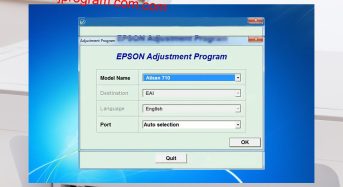 Phần Mềm Epson Artisan 710 Adjustment Program