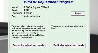 Phần Mềm Epson DX7400 Adjustment Program