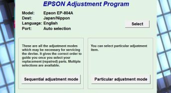 Phần Mềm Epson EP 804 Adjustment Program