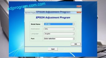 Phần Mềm Epson Xp-802 Adjustment Program