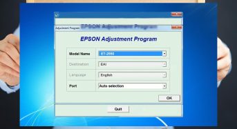 Phần Mềm Epson ET-2500 Adjustment Program