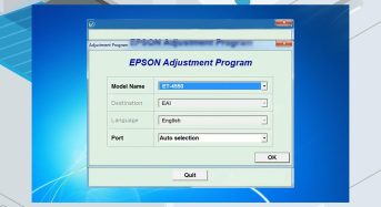 Phần Mềm Epson ET-4550 Adjustment Program