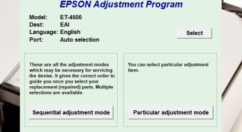 Phần Mềm Epson Et-4500 Adjustment Program