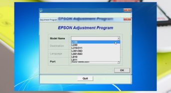 Phần Mềm Epson L120 Adjustment Program