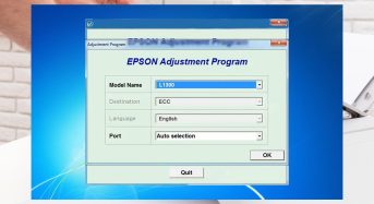 Phần Mềm Epson L1300 Adjustment Program