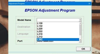 Phần Mềm Epson L312 Adjustment Program