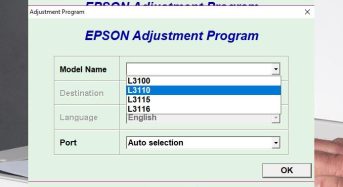 Phần Mềm Epson L3100 Adjustment Program