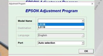 Phần Mềm Epson L3119 Adjustment Program