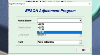 Phần Mềm Epson L3260 Adjustment Program