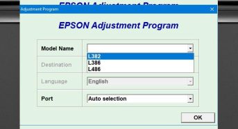Phần Mềm Epson L382 Adjustment Program
