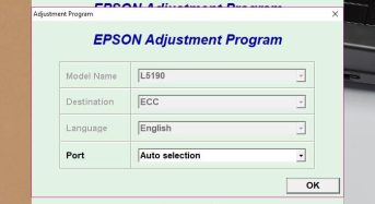 Phần Mềm Epson L5190 Adjustment Program