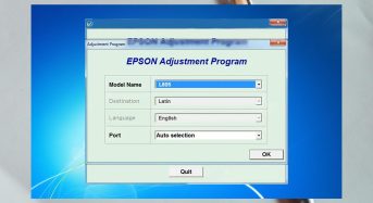Phần Mềm Epson L805 Adjustment Program