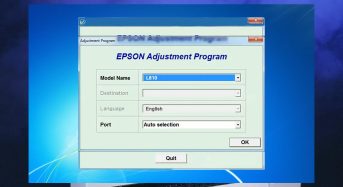 Phần Mềm Epson L810 Adjustment Program
