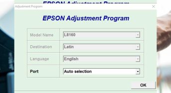 Phần Mềm Epson L8160 Adjustment Program