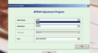 Phần Mềm Epson L850 Adjustment Program