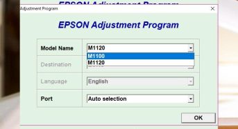 Phần Mềm Epson M1100 Adjustment Program