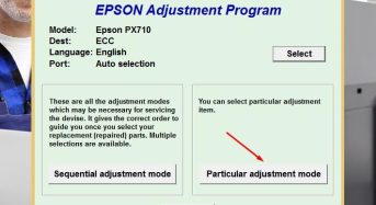 Phần Mềm Epson PX 710 Adjustment Program