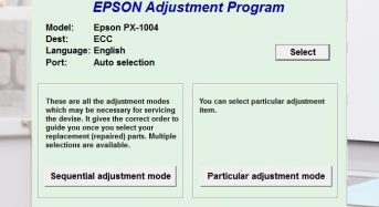 Phần Mềm Epson PX1004 Adjustment Program