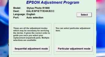 Phần Mềm Epson R1900 Adjustment Program