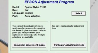 Phần Mềm Epson T1110 Adjustment Program