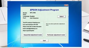 Phần Mềm Epson WF-2760 Adjustment Program