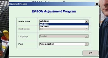 Phần Mềm Epson Workforce-2650 Adjustment Program