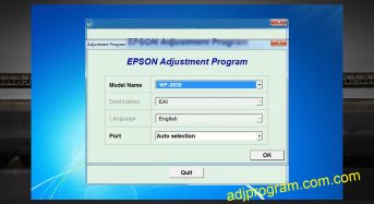 Phần Mềm Epson Workforce-2630 Adjustment Program