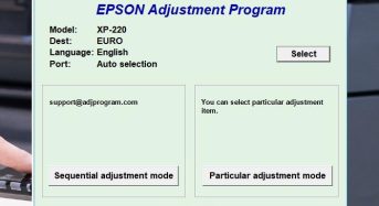 Phần Mềm Epson XP 220 Adjustment Program