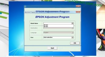 Phần Mềm Epson Xp231 Adjustment Program