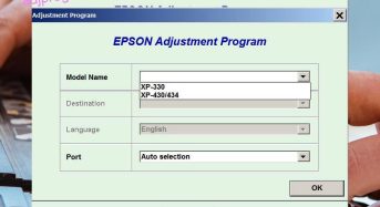 Phần Mềm Epson XP-430 Adjustment Program