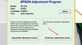 Phần Mềm Epson XP 510 Adjustment Program
