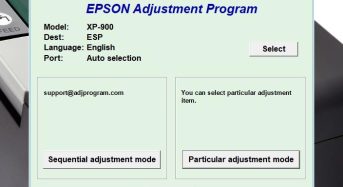 Phần Mềm Epson XP 900 Adjustment Program