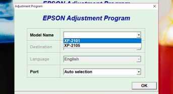 Phần Mềm Epson XP 2105 Adjustment Program