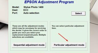 Phần Mềm Epson SP 1400 Adjustment Program