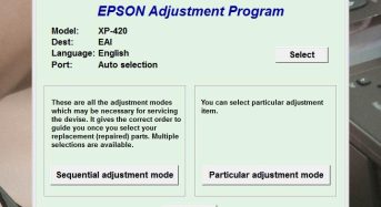 Phần Mềm Epson XP-420 Adjustment Program