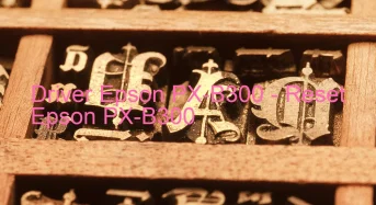 Epson PX-B300のドライバーのダウンロード,Epson PX-B300 のリセットソフトウェアのダウンロード