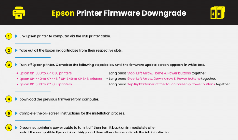 Cập nhật Firmware Epson WF-3720 - Downgrade đơn giản và dễ dàng