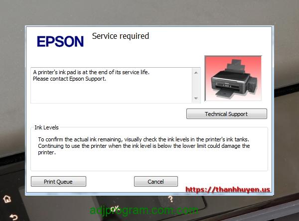 Epson XP-625 Service Required
