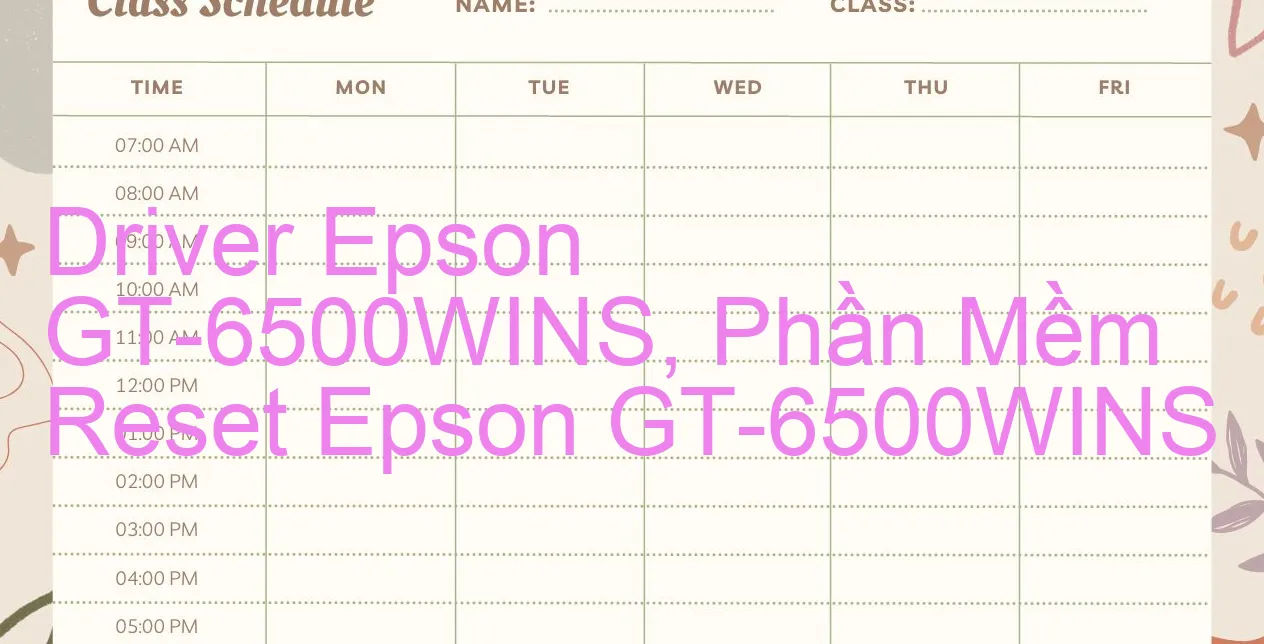 Driver Epson GT-6500WINS, Phần Mềm Reset Epson GT-6500WINS